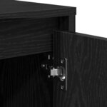 vidaXL Buffet Chêne noir 70x41x75 cm Bois d'ingénierie