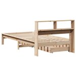 vidaXL Lit bibliothèque sans matelas 90x200 cm bois de pin massif