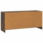 vidaXL Meuble TV Chêne fumé 102 x 34 5 x 47 cm Bois d'ingénierie