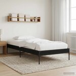 vidaXL Cadre de lit Chêne noir 80 x 200 cm Bois d'ingénierie