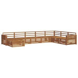 vidaXL Ensemble de canapés d'extérieur 8 pc Naturel