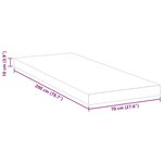 vidaXL Coussins de Matelas Blanc 70 x 200 cm
