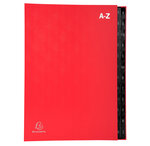 Trieur rigide Economique Ordonator 24 compartiments alphabétiques- 24x34cm - Rouge EXACOMPTA