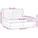 vidaXL Sommier à lattes de lit et matelas Vert foncé 200x200cm Velours