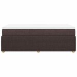 vidaXL Sommier à lattes de lit avec matelas Marron foncé 90x190 cm