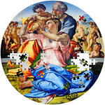 Monnaie DONI TONDO Michelangelo Micropuzzle Treasures 3 Oz Argent 20$ Palau 2023
