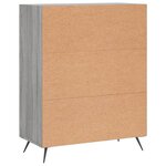 vidaXL Buffet sonoma gris 69 5x34x90 cm bois d'ingénierie