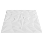 vidaXL Panneaux muraux 24 Pièces blanc 50x50 cm XPS 6 m² améthyste