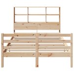 vidaXL Lit bibliothèque sans matelas 120x200 cm bois de pin massif
