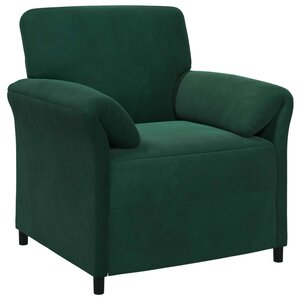 vidaXL Canapé 1 place Vert foncé 88 x 83 x 95 cm Velours