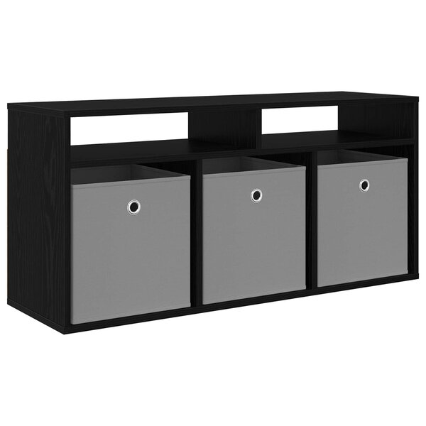 vidaXL Basboard avec tiroir Chêne noir 102 x 32 x 48 5 cm