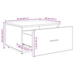 vidaXL Cabinet à Tiroirs Gris Sonoma Bois d'ingénierie Moyen