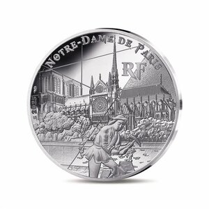 UNESCO - CATHÉDRALE NOTRE-DAME DE PARIS  RIVES DE SEINE - Monnaie de 10€ Argent