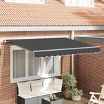 vidaXL Auvent Rétractable Anthracite 250 x 200 cm