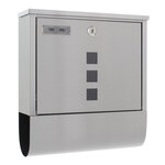 Profirst mail pm 750 boîte aux lettres en acier inoxydable