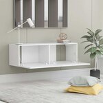 vidaXL Meuble TV Blanc 100x30x30 cm Bois d’ingénierie