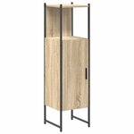 vidaXL Ensemble de mobilier de salle de bain Autre 4 Pièces Chêne sonoma