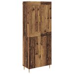 vidaXL Haut Armoire Bois Ancien 69 5 x 34 x 180 cm Bois d'ingénierie