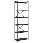 vidaXL Bibliothèque Chêne noir 60 x 30 x 188 cm Bois d'ingénierie