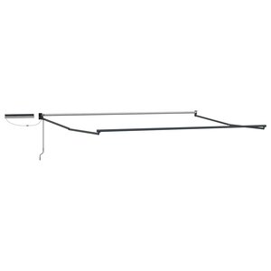 vidaXL Cadre de store rétractable électrique Anthracite 4 5 × 3 m