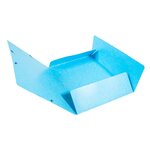 Chemise 3 rabats + elastique A4 cap 35 mm carte Turquoise EXACOMPTA