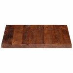vidaXL Dessus de table 90x90x3 8 cm carré bois massif de récupération