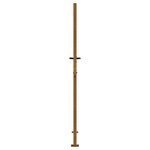 vidaXL Portail de jardin 105x205 cm acier corten conception d'herbe