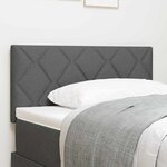vidaXL Tête de lit avec des lumières à LED Réglable Gris 100 cm tissu