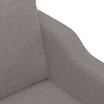 vidaXL Canapé à 2 places Taupe 140 cm Tissu