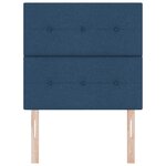 vidaXL Tête de lit réglable en hauteur Bleu 80 cm tissu