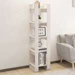 vidaXL Bibliothèque/Séparateur de pièce Blanc 41x35x160 cm Pin massif