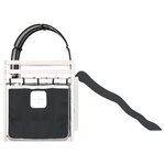 vidaXL Lit superposé sans matelas avec toboggan blanc noir 90x190 cm