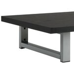 vidaXL Meuble de salle de bain en deux pièces Céramique Noir