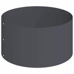 vidaXL Cache-pot de jardin Anthracite 120 x 120 x 20 cm Acier