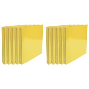 Classeur A4 4 anneaux 30mm Iderama - Jaune x 10 EXACOMPTA