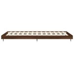 vidaXL Cadre de lit sans matelas chêne marron 90x200cm bois ingénierie
