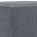 vidaXL Ensemble de canapés 4 Pièces avec coussins gris foncé velours