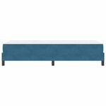 vidaXL Lit boxspring avec matelas Bleu foncé 90 x 190 cm Velours