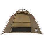 vidaXL Tente de pêche 4 personnes vert olive libération rapide