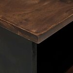 vidaXL Meuble TV Marron 80 x 33 x 46 cm bois de manguier massif
