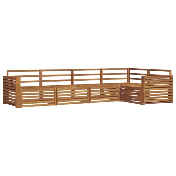 vidaXL Ensemble de canapés d'extérieur 5 pc Naturel