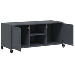 vidaXL Meuble TV anthracite 100 5x39x43 5 cm acier