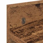vidaXL Porte-manteau mural avec étagère Bois ancien 40 x 10.5 x 18 cm