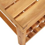 vidaXL Range-chaussures 50x32x45 cm Bois d'acacia massif