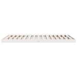 vidaXL Cadre de lit surélevé Blanc 200 x 220 cm Bois de pin massif