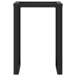 vidaXL Pieds de table à manger cadre en O 50x40x73 cm acier