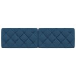 vidaXL Coussin de tête de lit bleu 180 cm tissu