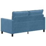 vidaXL Canapé Bleu 156 x 81 x 87 5 cm Tissu