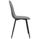 vidaXL Chaises à manger lot de 6 gris clair velours