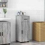 vidaXL Cabinet de salle de bain avec porte Sonoma gris 30 x 35 x 80 cm